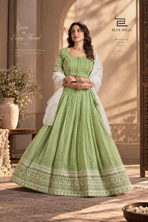 Blue hills moon walk wholesale lehenga choli market